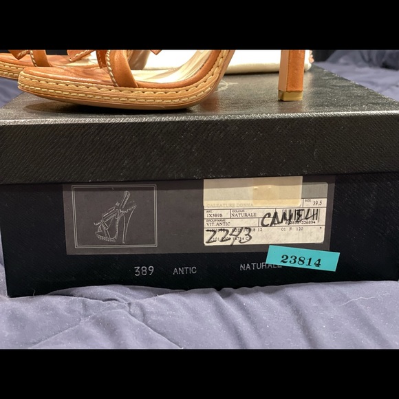 Prada “Antic” Strappy Leather Heels - Picture 3 of 4